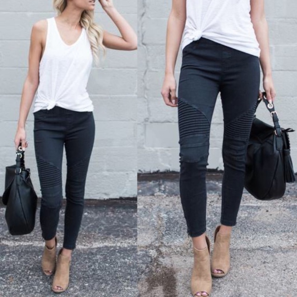 🍁Price lowered. Stretchy Biker Pants. NWT