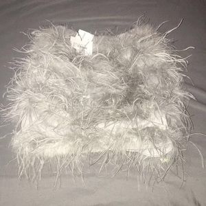 NEVER WORN!! Feather Mini Skirt