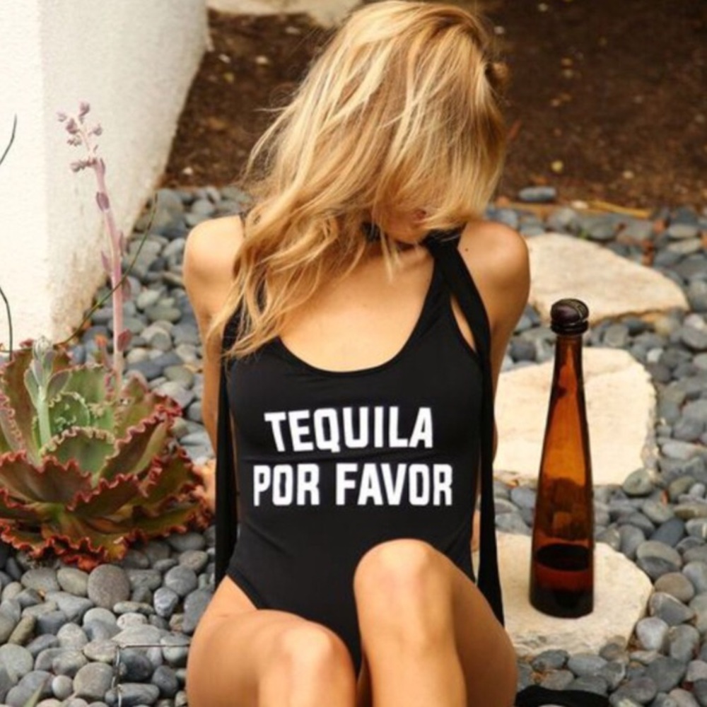 One Piece Bathing Suit "TEQUILA POR FAVOR" ✨☀️