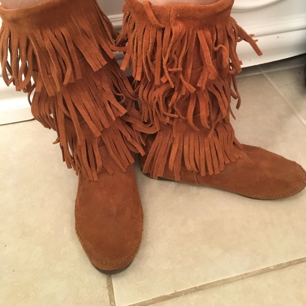 3-Layer Fringe Boots