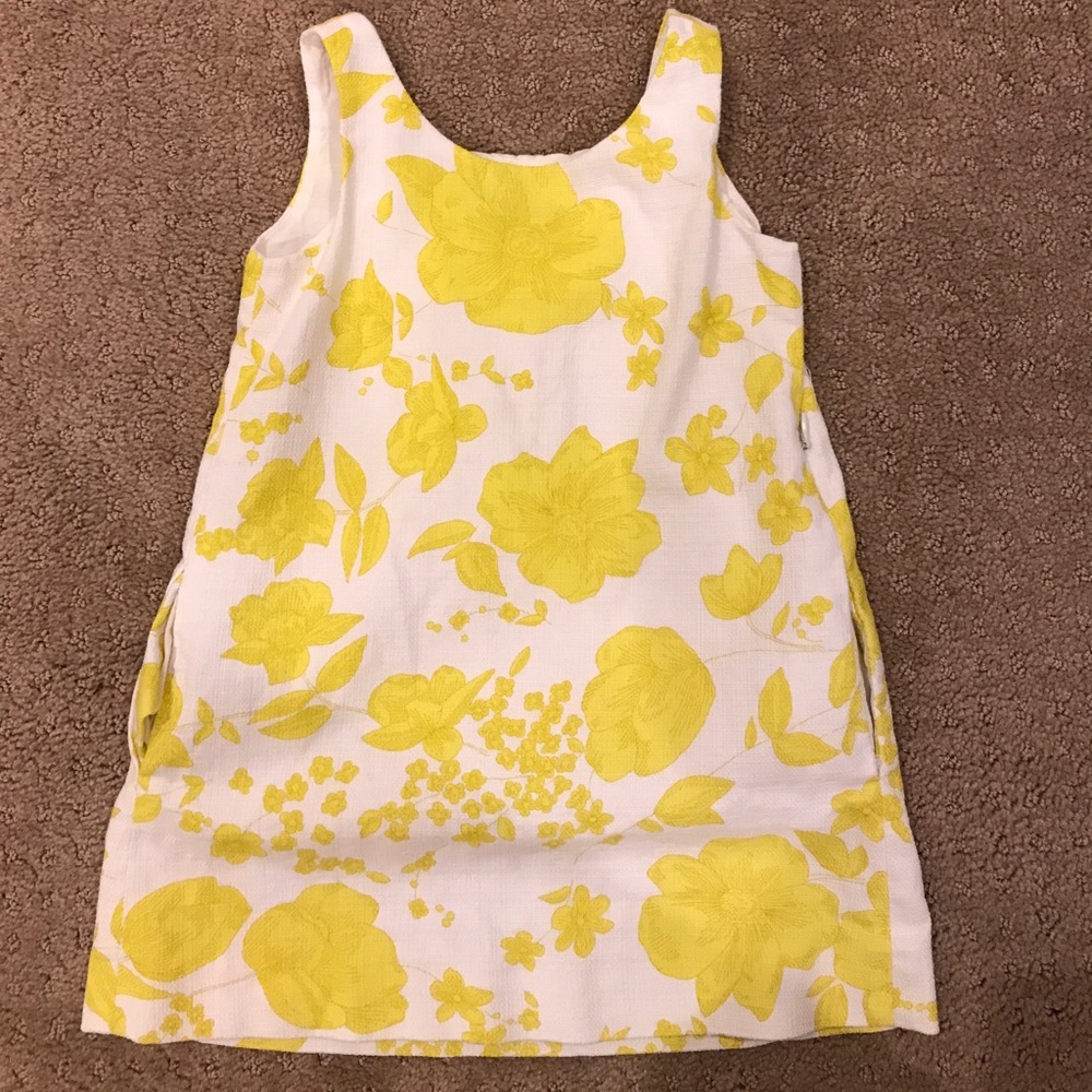 Zara girls dress (white with yellow flowers)