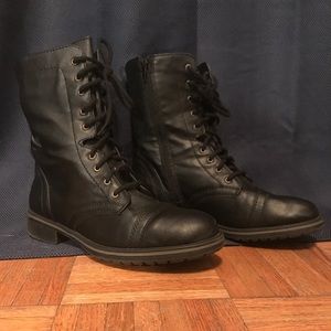 Black Combat Boots size 9