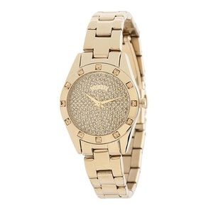 New DKNY Gold Tone Glitz Dial Watch NY8888