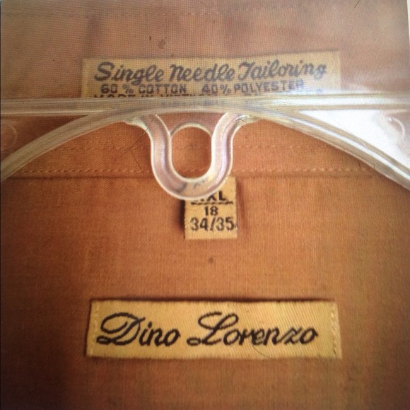 "💰Dino Lorenzo" Men's Long Sleeves Shirt Size XXL - Picture 2 of 4