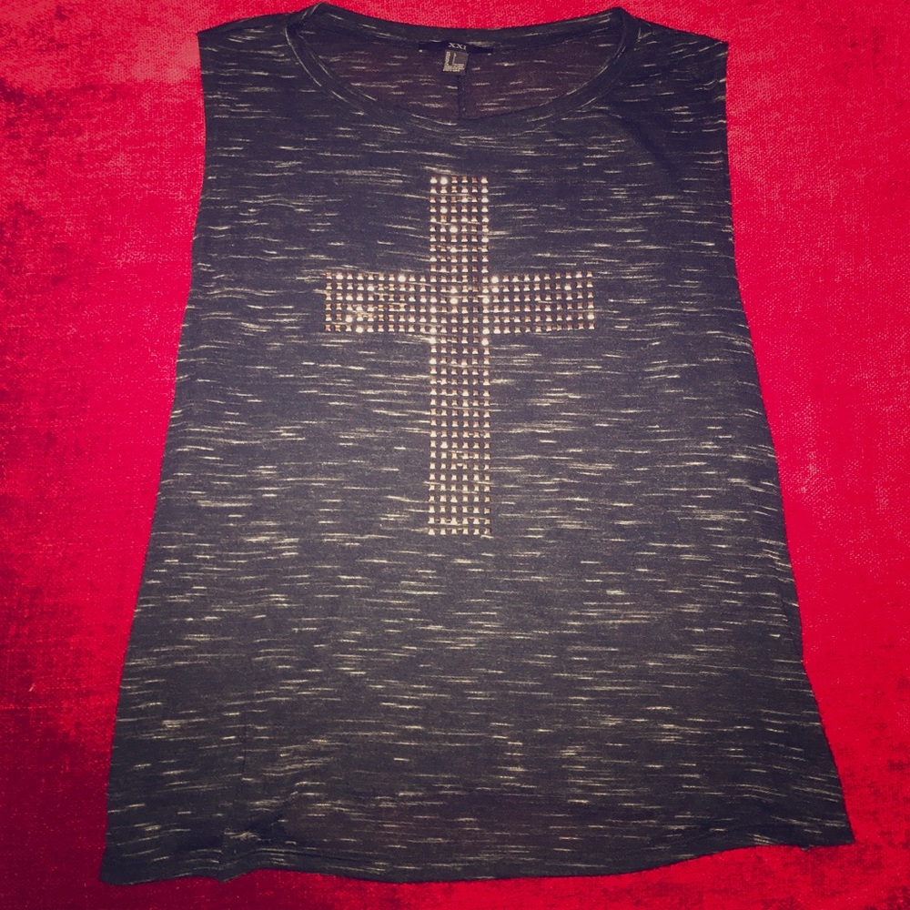 ✝️F21 Cross Tank Top✝️
