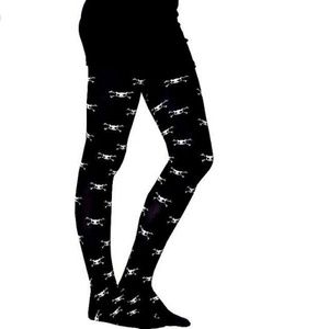 Emily Kitty Skull Tights Costume Accessory
