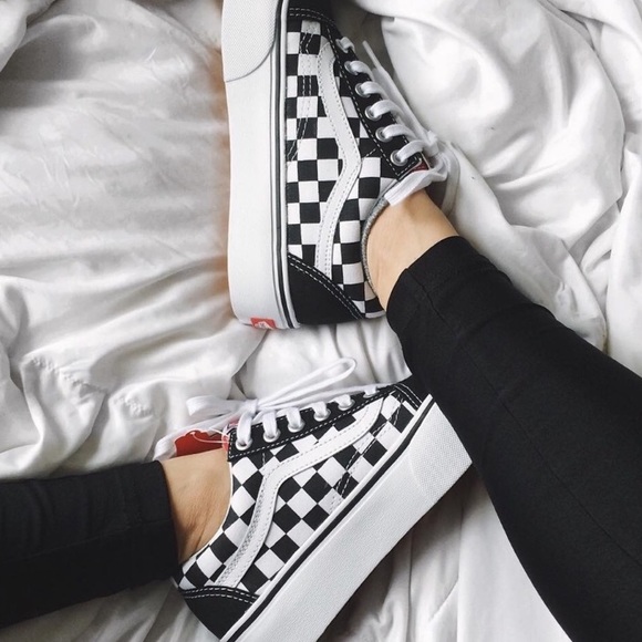 red checkerboard vans platform red checkerboard vans platform