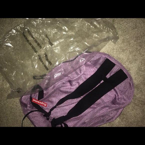 Authentic Supreme mesh backpack