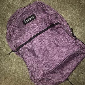 Authentic Supreme mesh backpack