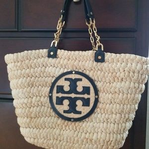 Tory Burch Audrey Straw Tote