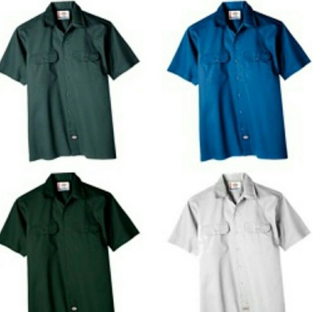 4 DICKIES NEW LARGE MEN'S SHIRTS