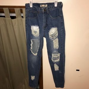 Ripped denim that didn't fit :(
