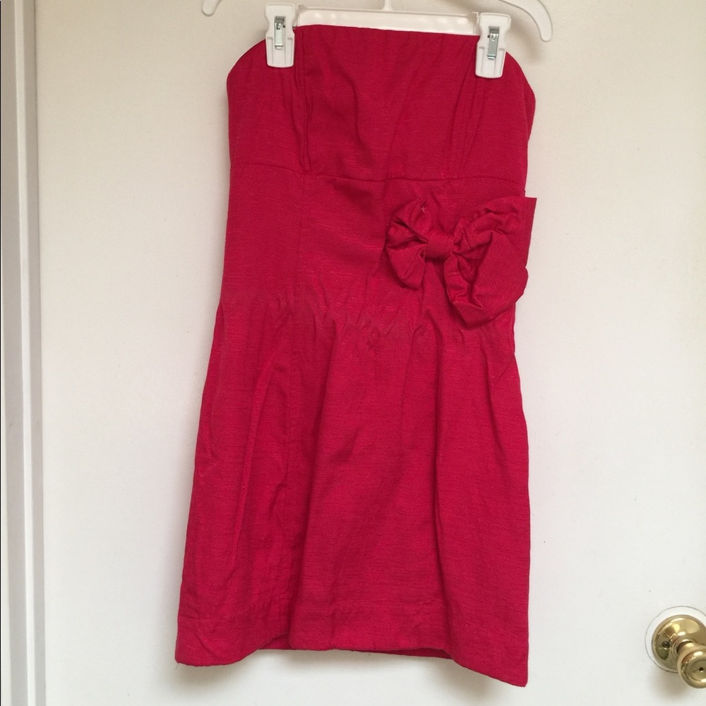 Hot pink juniors dress