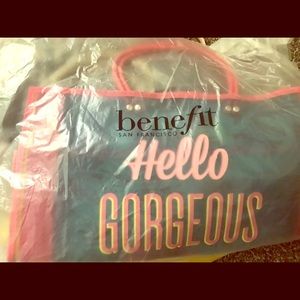 Benefit mesh tote bag