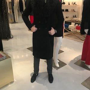 DVF Leslie fur coat