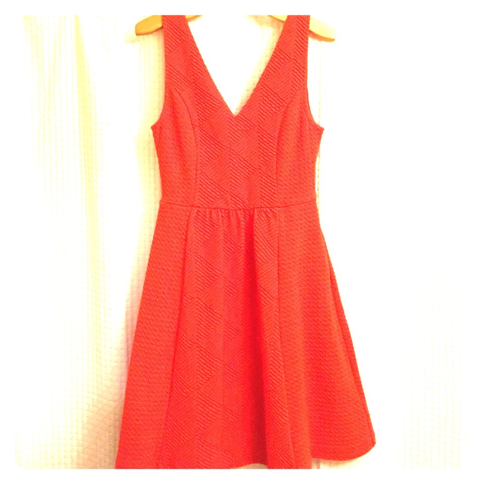 Orange Anthropologie dress