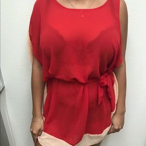 Brand New Red Dress Cover Up size Medium