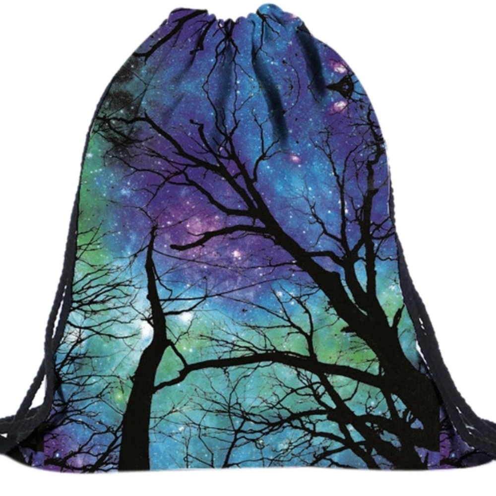 🆕 Night Forest Drawstring Bag