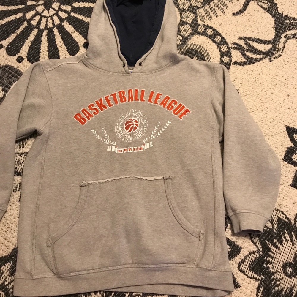 Boys gray hoodie.