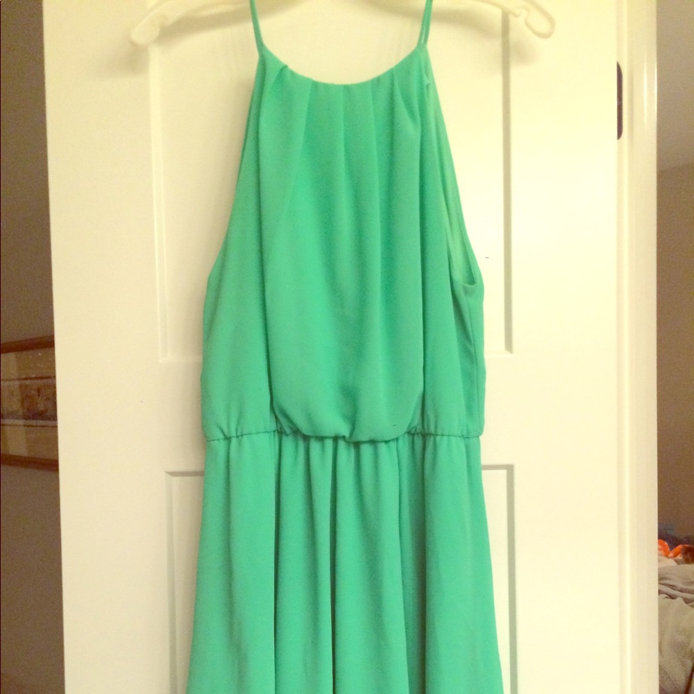 Light green cocktail dress
