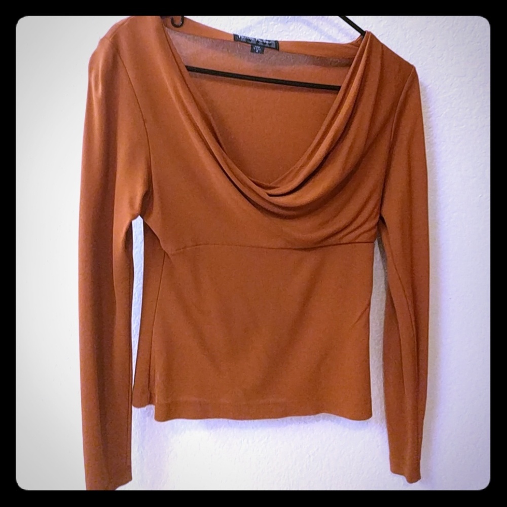 Nicole Miller cowl neck top