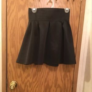 Black mini skirt
