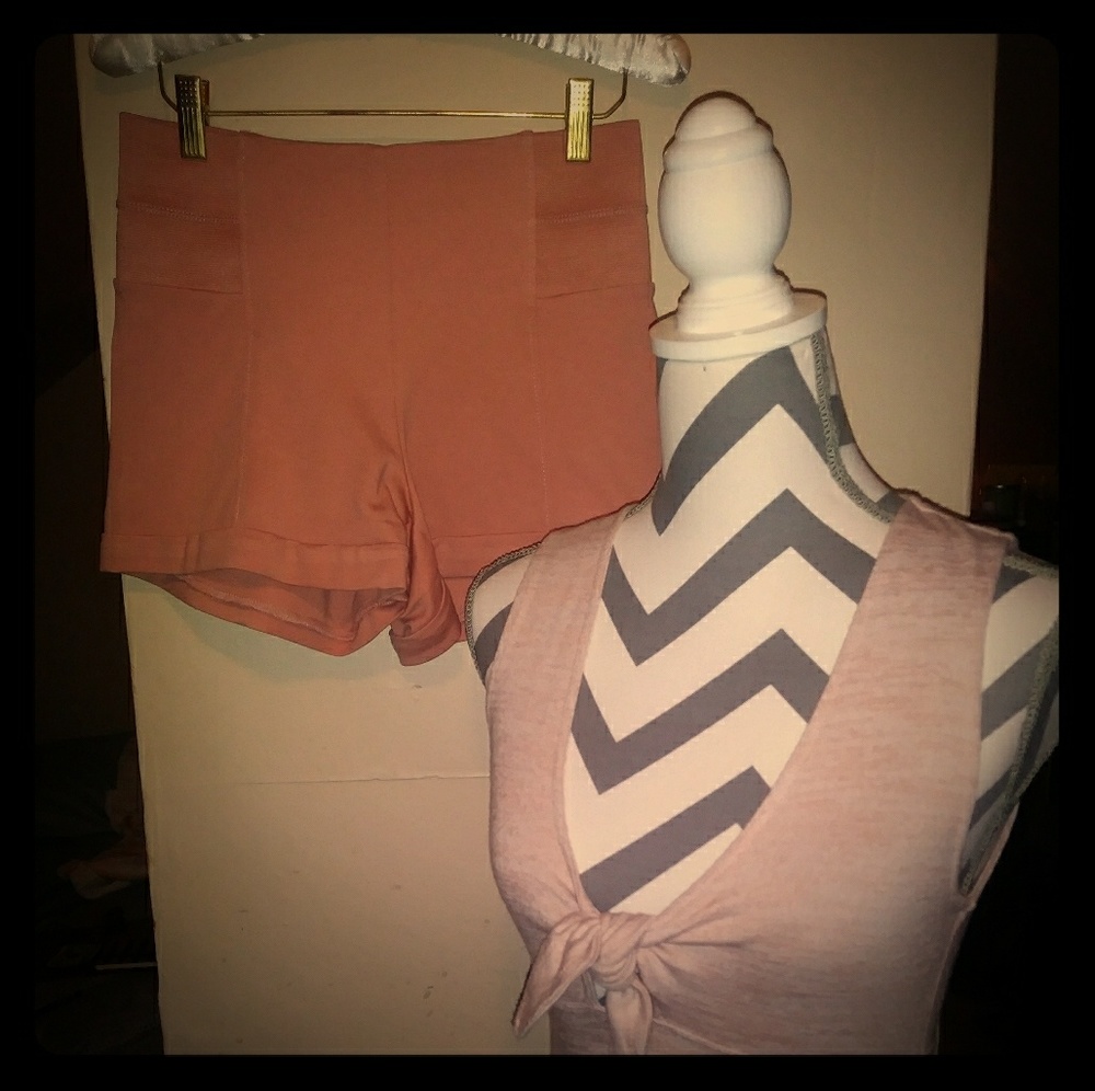 High waste shorts