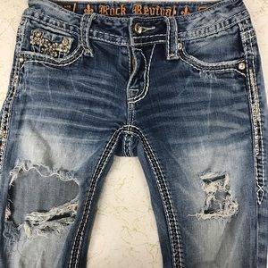 Rock Revival Boot Cut distressed jeans 💕
