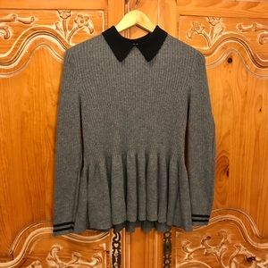 Elle Peplum Sweater Size Large