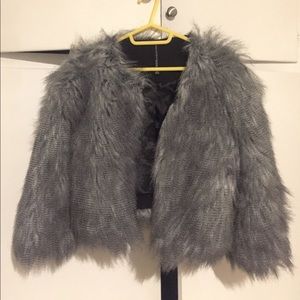 Faux fur coat