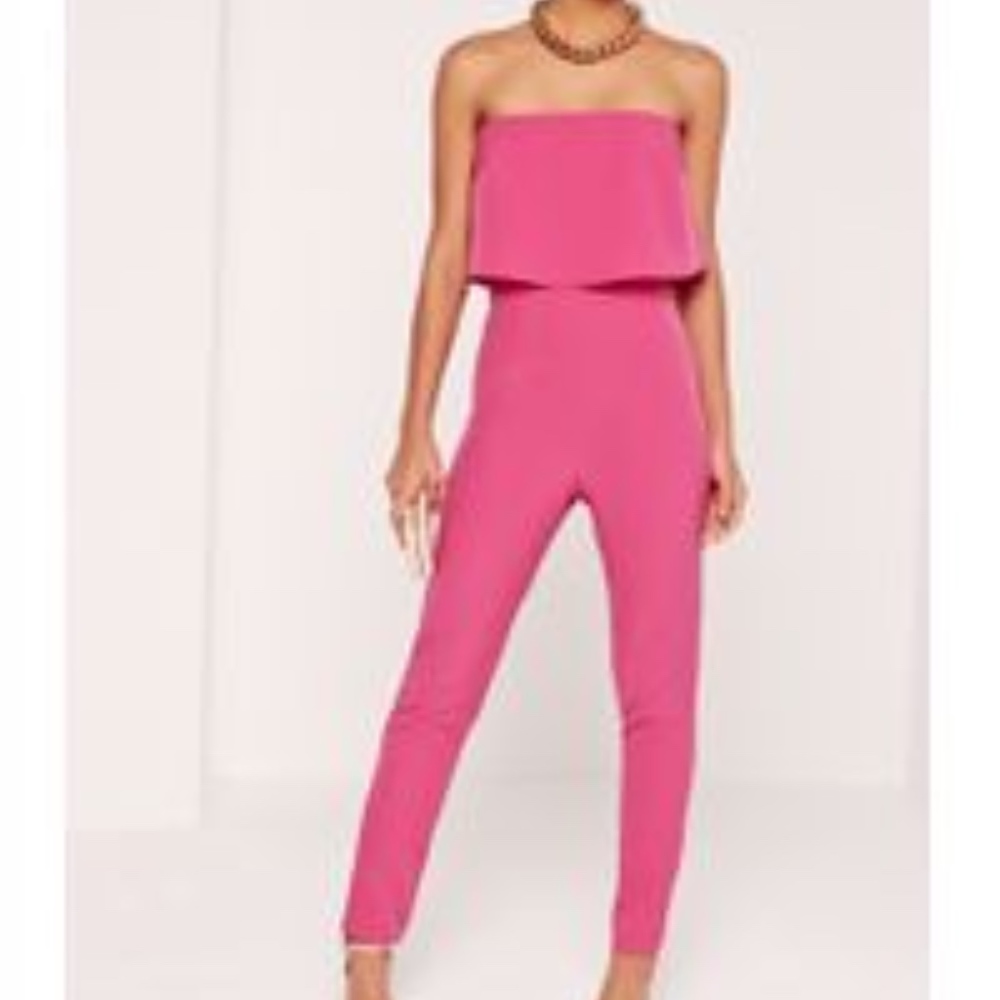 Classy Pink Jumpsuit -Never worn more than 50% off
