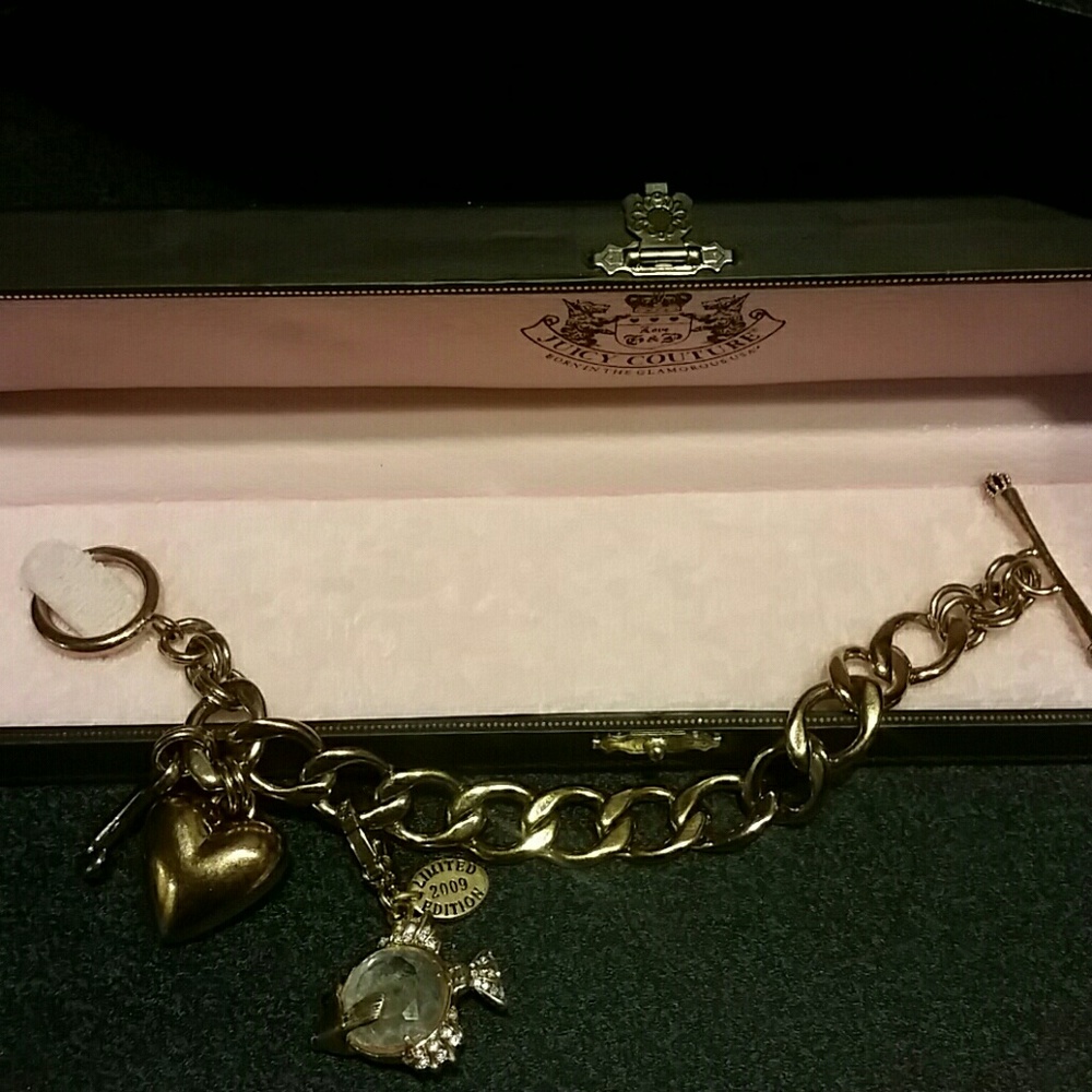 Gold Plated Crystal Angel Fish Charm on Bracelet