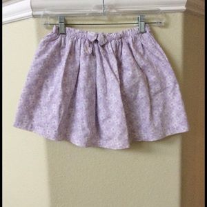 Lilac flare flower skirt