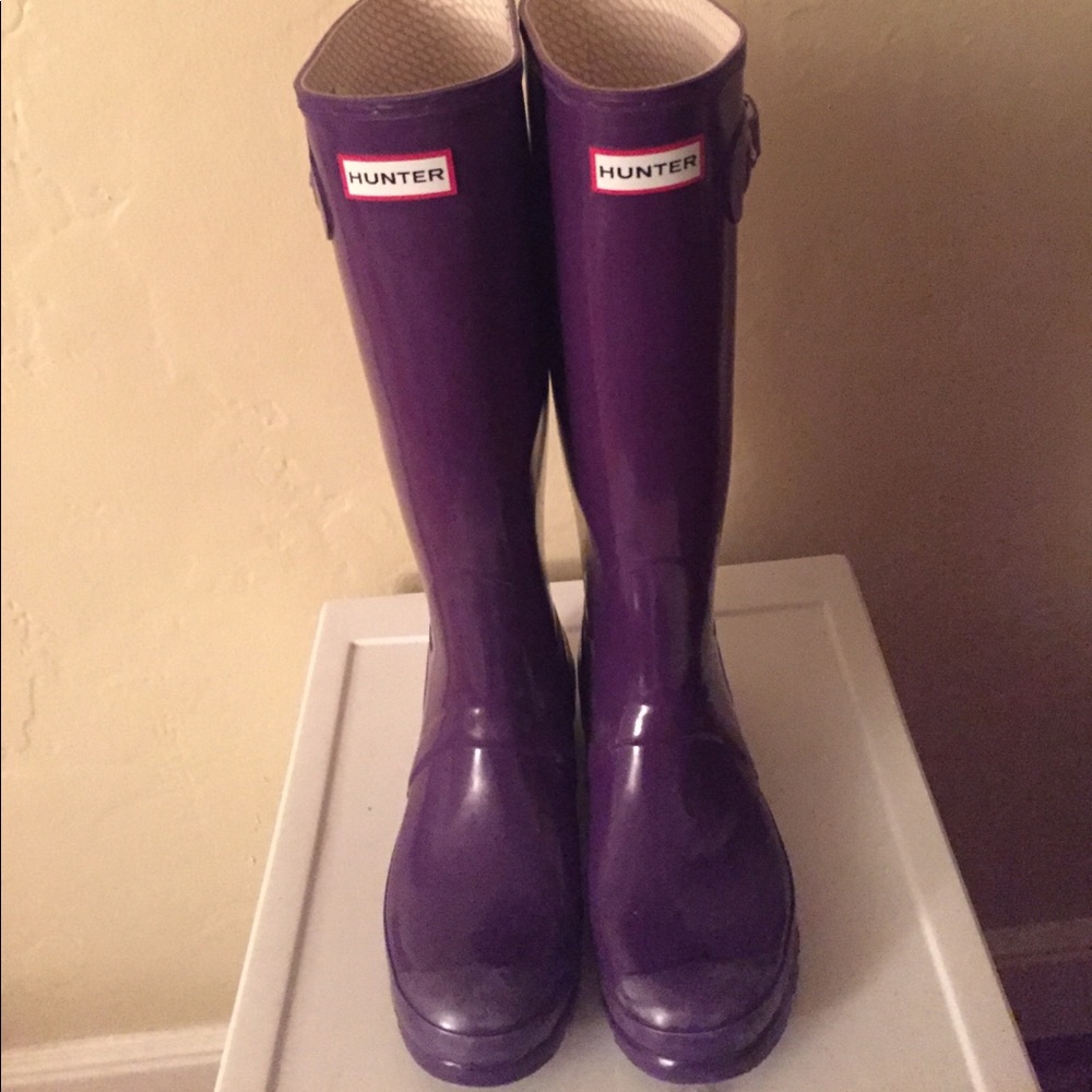 Hunter Rain Boots - original tall gloss boots