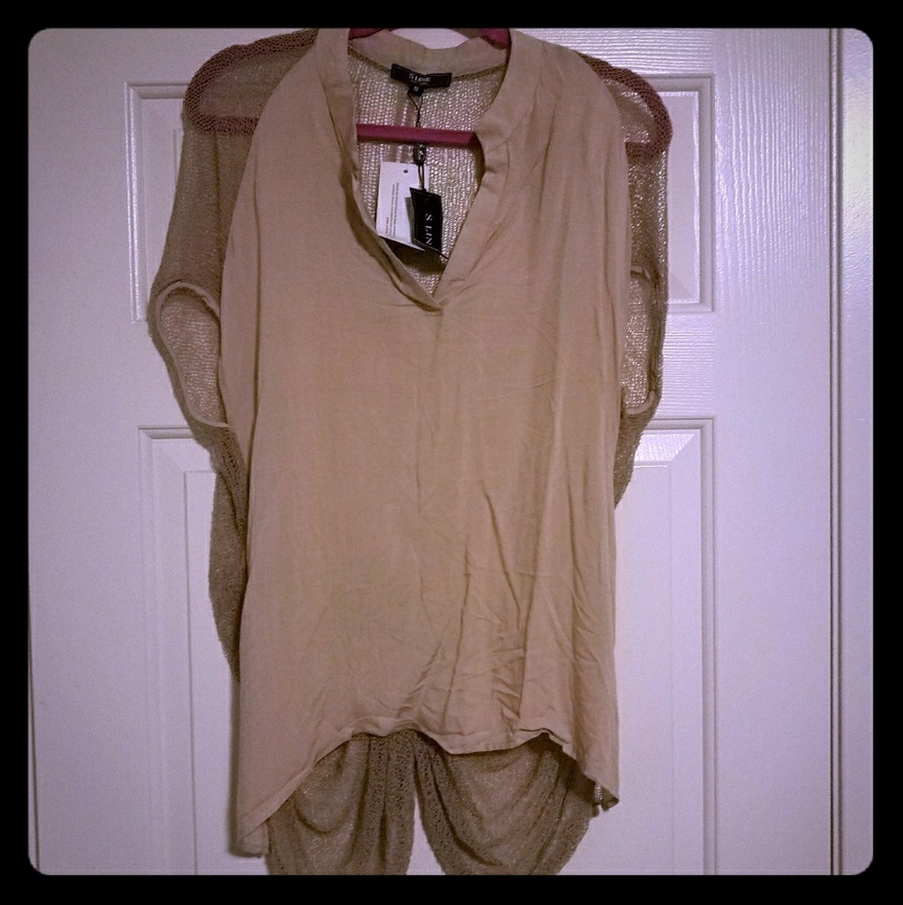 Super sexy c-thru mesh back shirt