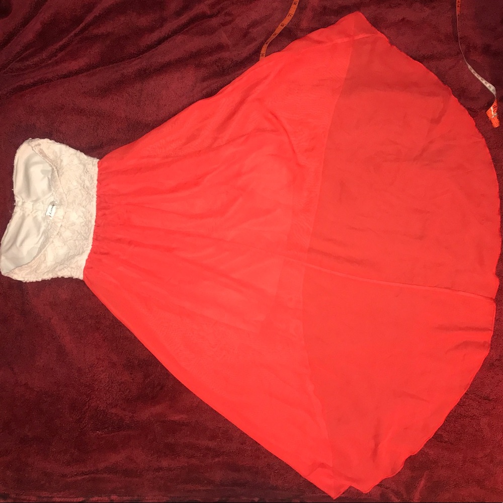 **GIFTED** Dark Coral High Low Sweet❤️neckline💐