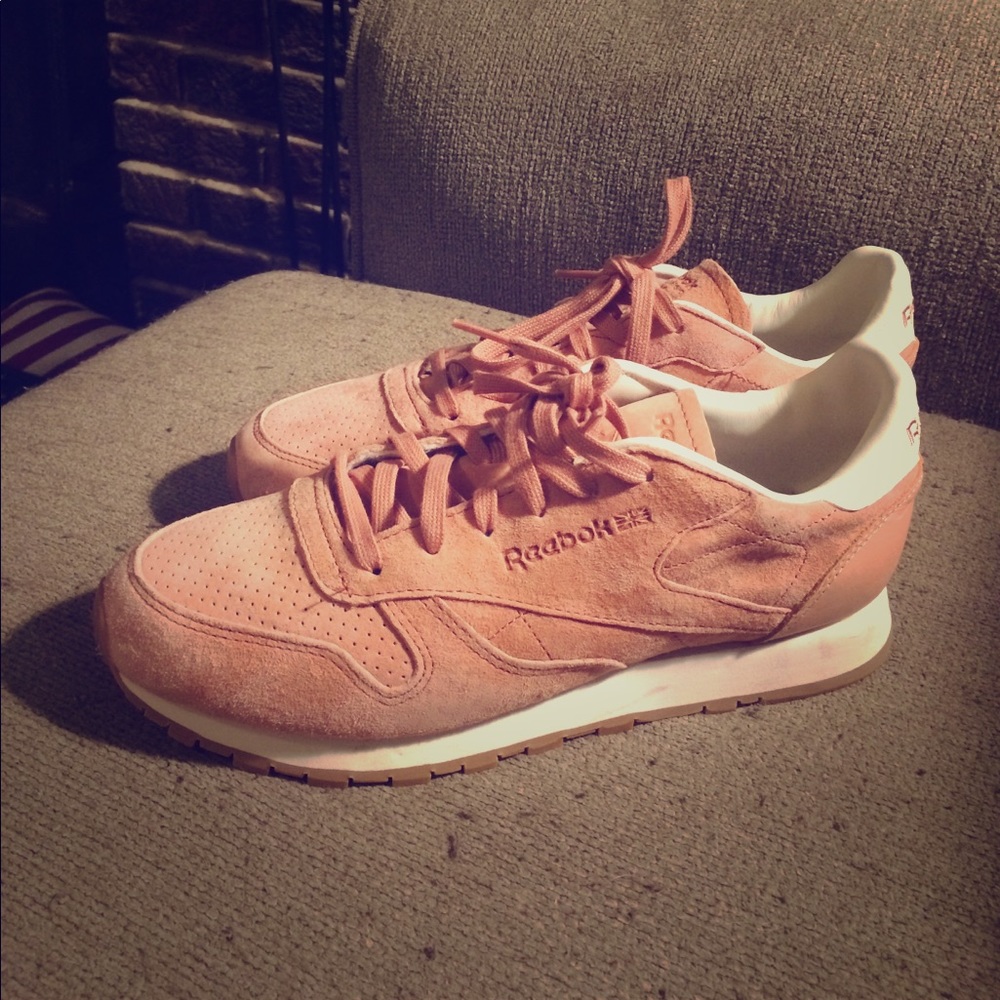 Pink Suede Reeboks