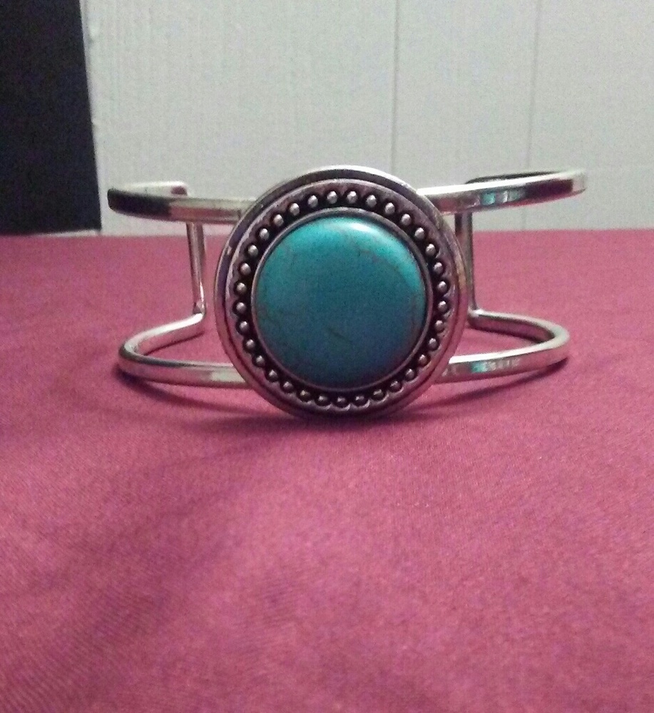 Blue goddess bangle