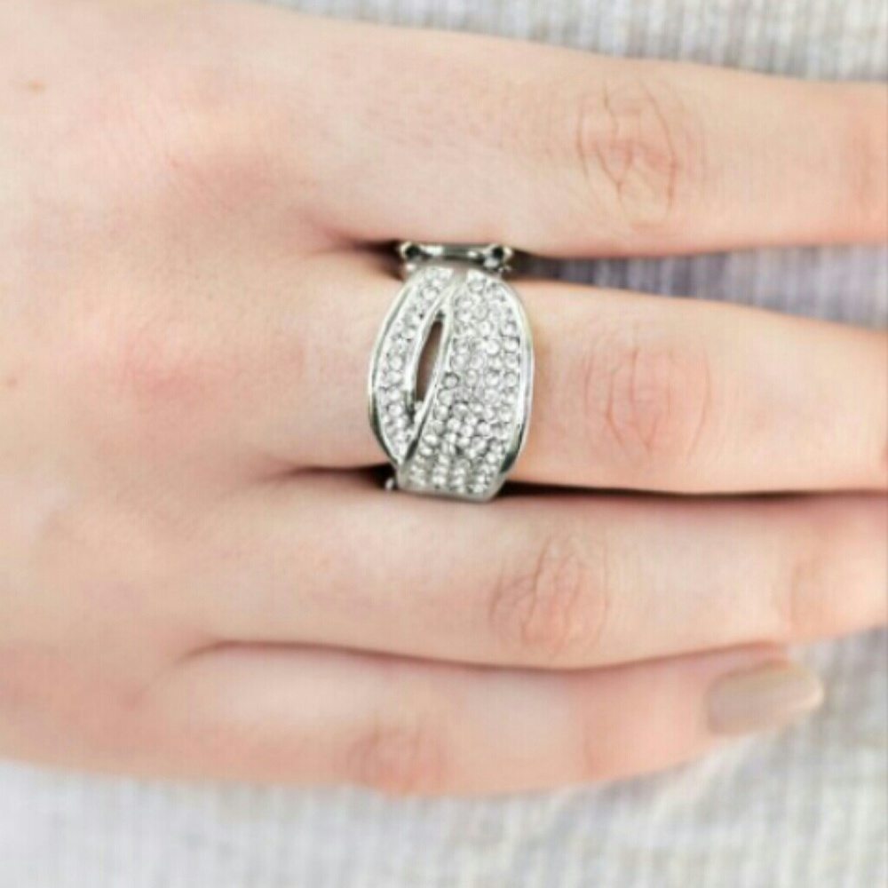 Crystal rhinestone bling ring