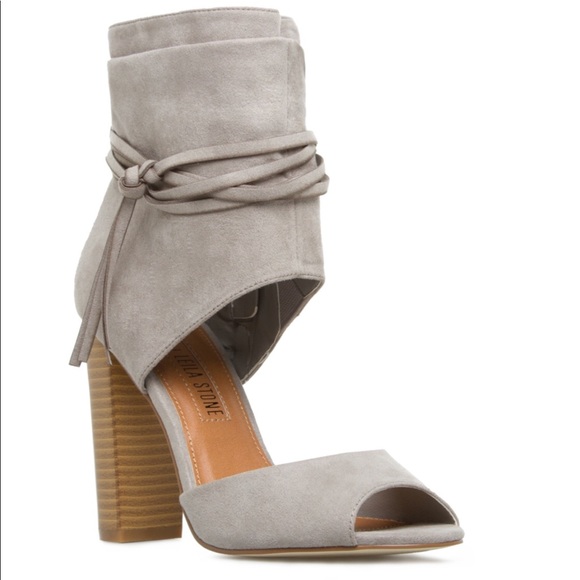 Leila Stone Chelsy Bootie Taupe Suede - Picture 5 of 8