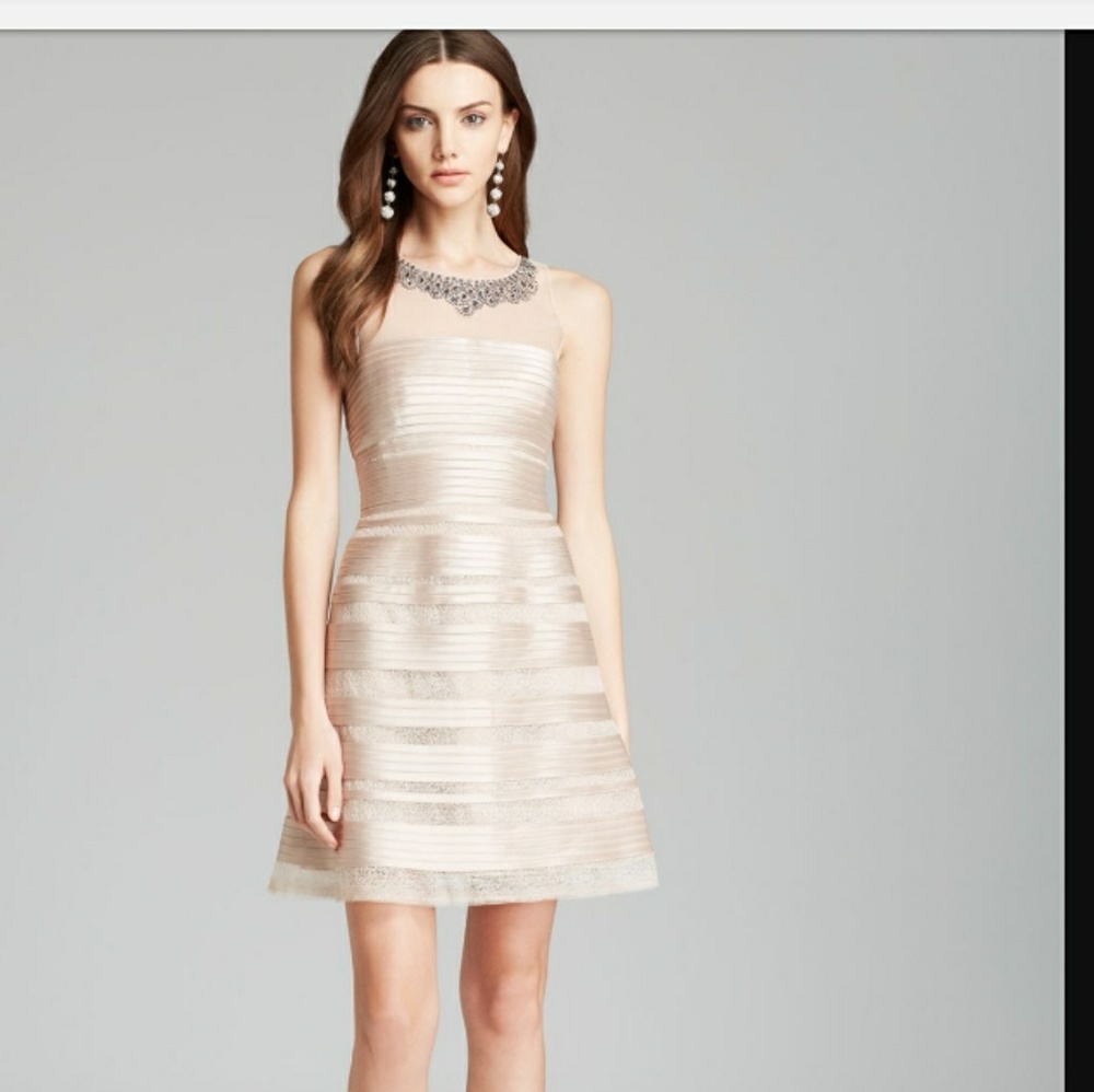 BCBG Morgane Dress, Champagne color, size 4, NWT!