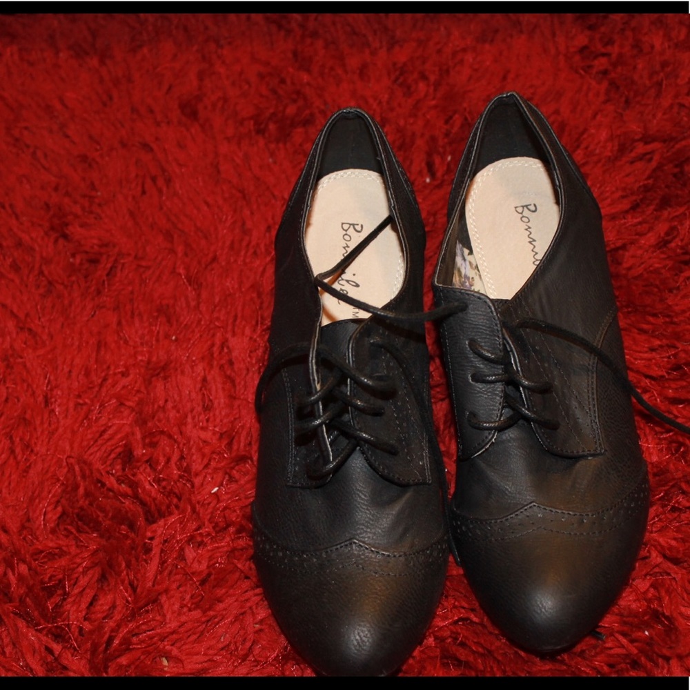 Black Bootie Wedges