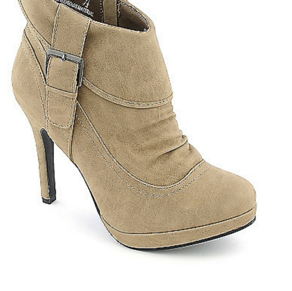 Anne Michelle highheel tan boots