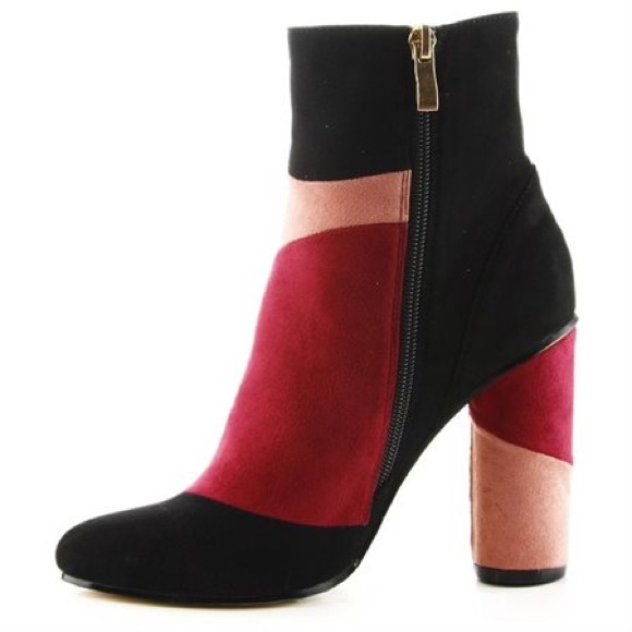 Color Block booties - Picture 2 of 3