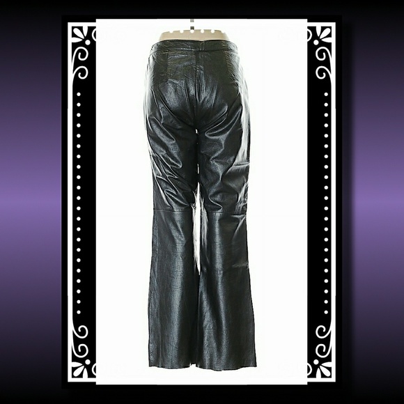 Boot Cut Leather Pants - Picture 2 of 2
