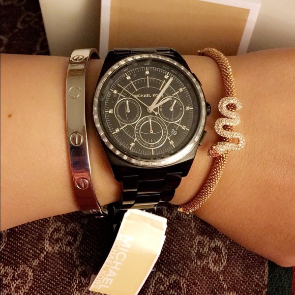 Michael Kors Accessories - Authentic black Michael Kors watch ⌚️...