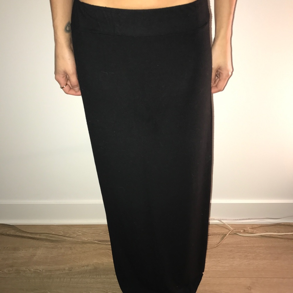 Black maxi skirt