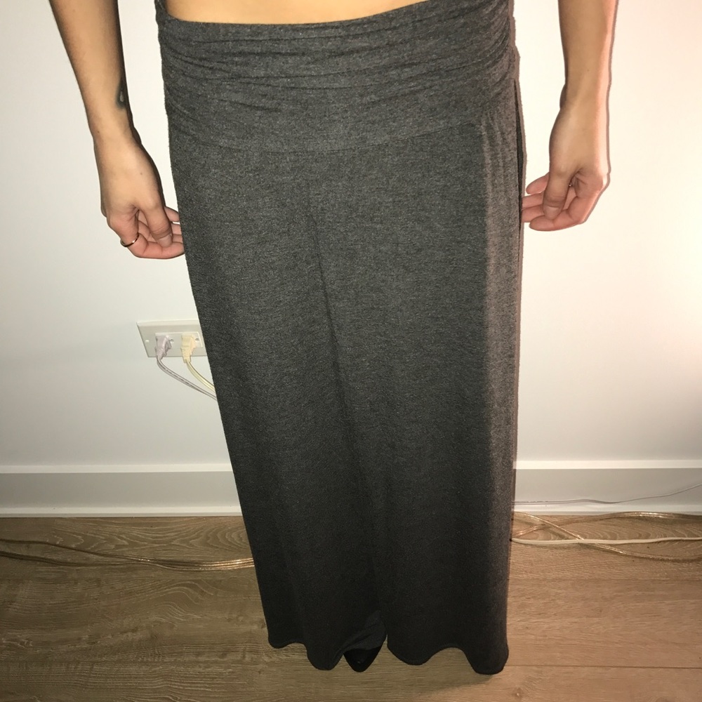 Grey maxi skirt