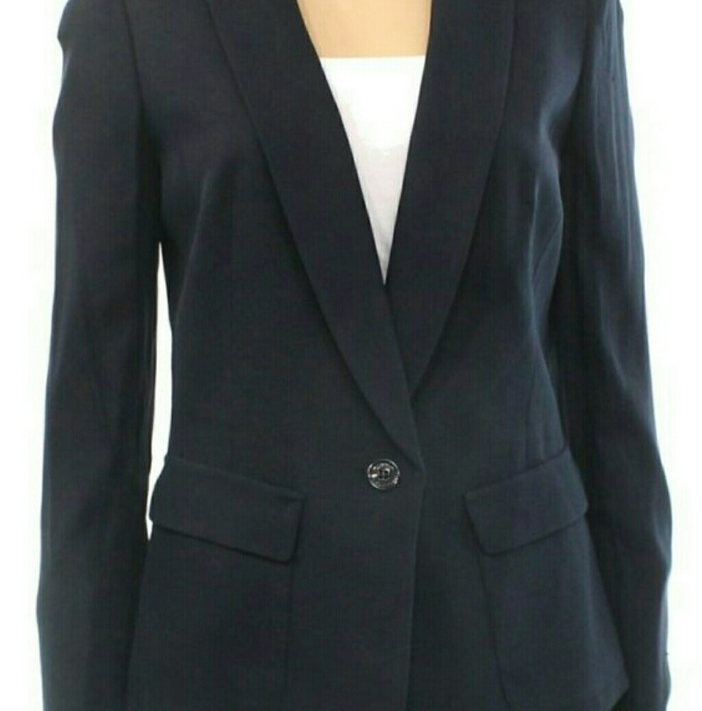 Anne Klein Navy Blue Blazer Nwt $495 size 10