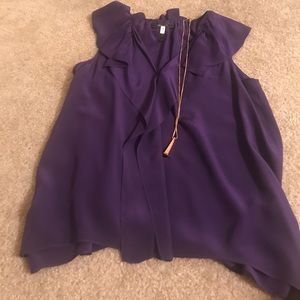 Purple BCBG Maxazria Silk Tank
